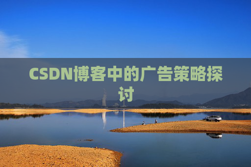CSDN博客中的广告策略探讨